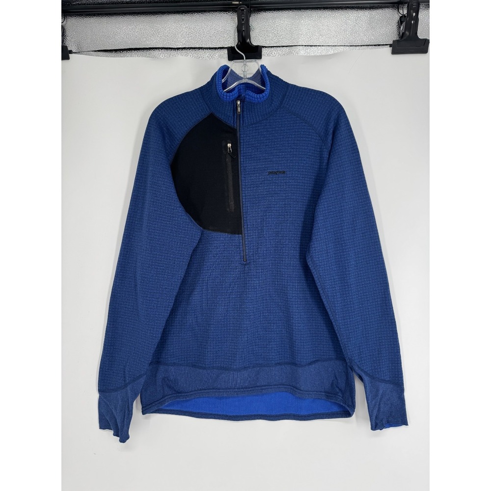 Patagonia R1 Flash Pullover Mens Large Half 1/2 Zip Vintage Thermal Lined 40103
